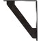 Ekena Millwork Traditional Wrought Iron Bracket, (Triple center brace), Antiqued Pewter 2"W x 12"D x 15"H BKTM02X12X15TTRAPW - alternate 6